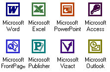 Large Office 2000 Icons